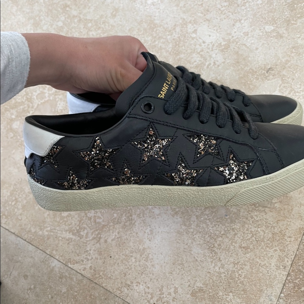 Saint Laurent Court Classic Stars Sneakers